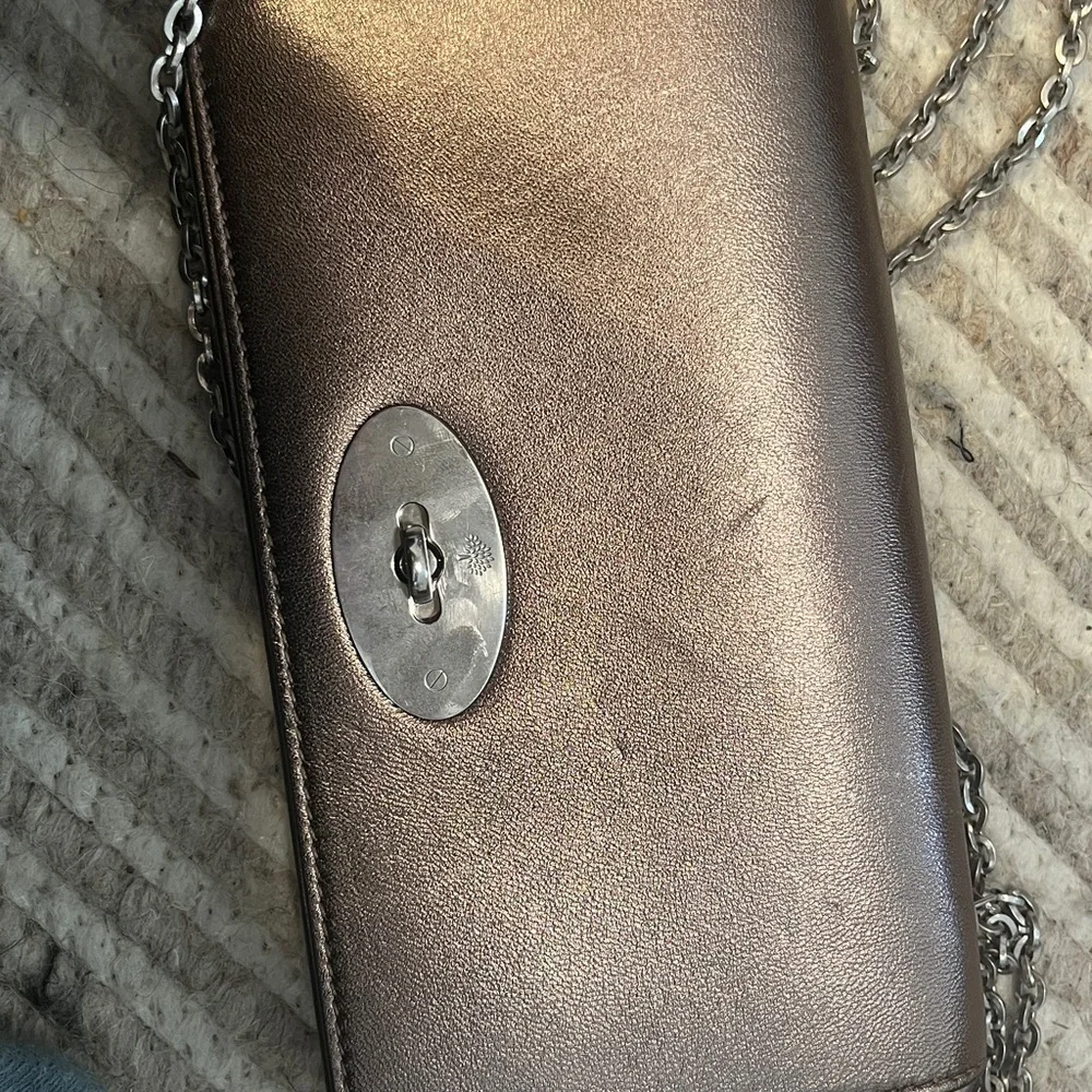 Metallic Silver / Bronze Bayswater Clutch Wallet on Chain - Picture 12 of 12
